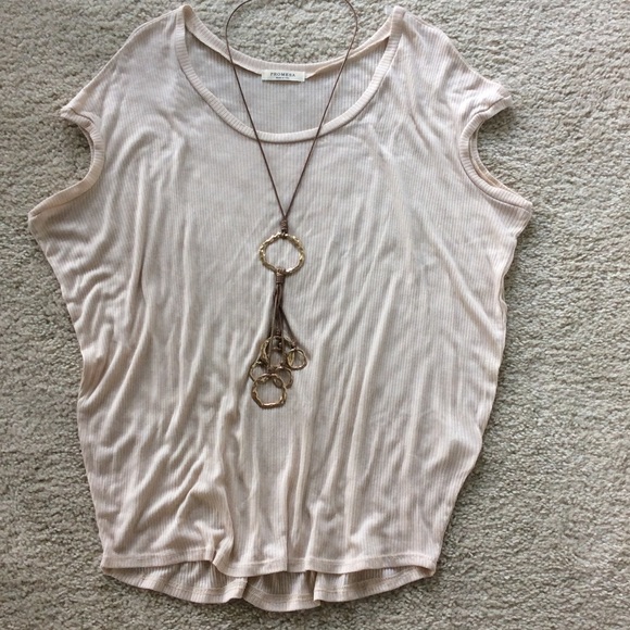 Short Sleeve Ribbed Tunic Top - Picture 3 of 4
